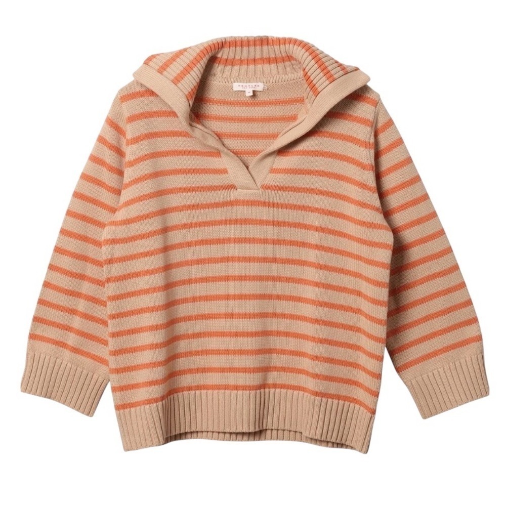 DEMYLEE Leigh Striped Polo Sweater‎